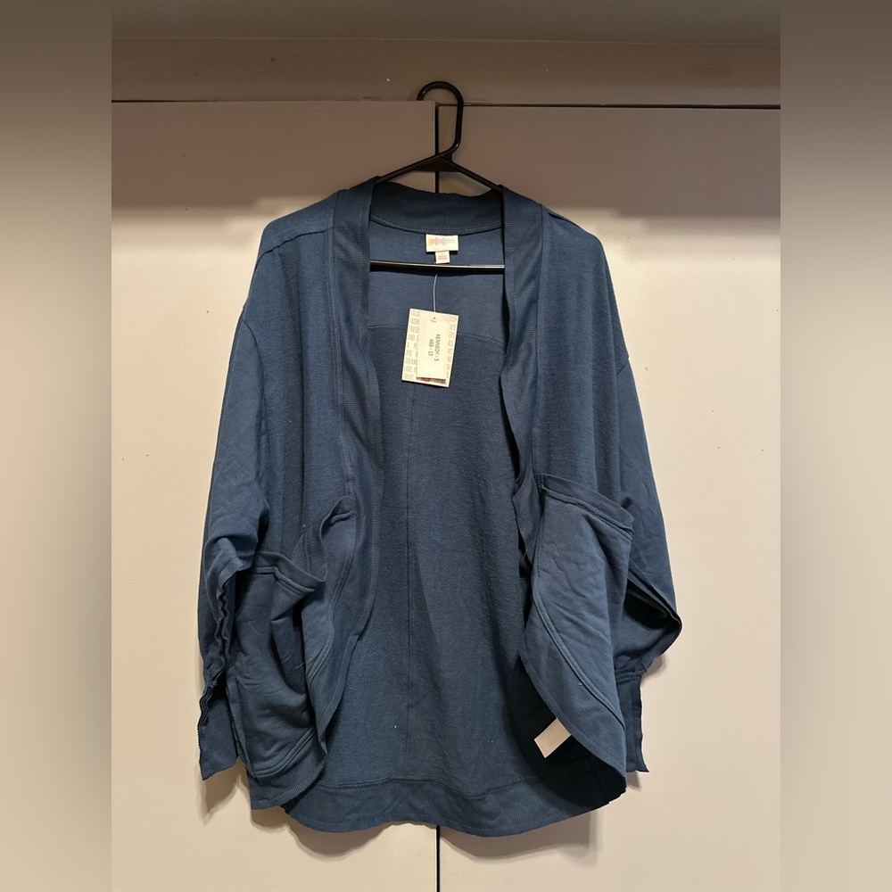 LuLaRoe - Navy Kennedy Cardigan (Size Small)